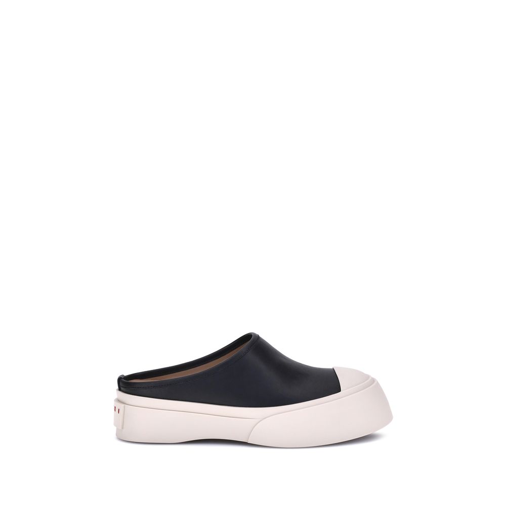 Marni Black Rubber Mules