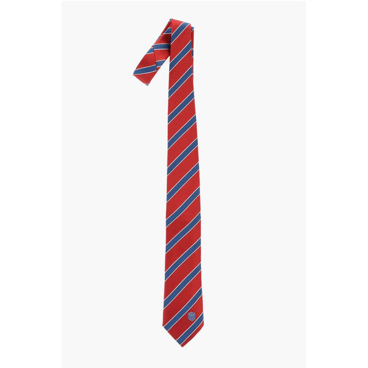 Corneliani Oblique Striped Silk Tie