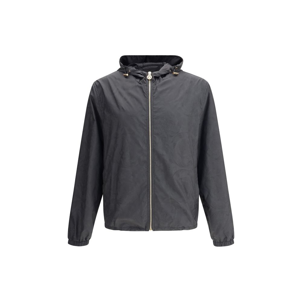 Versace Black Polyester Shell Jacket
