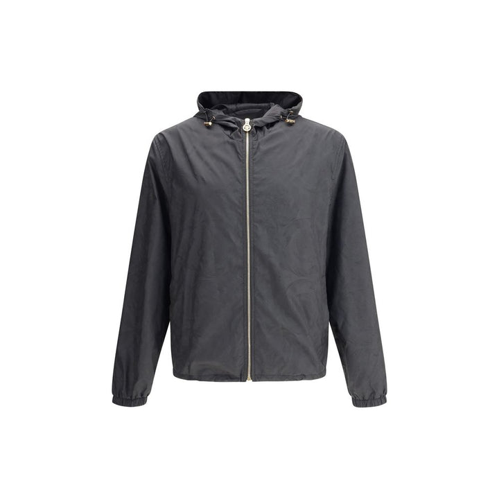Versace Black Polyester Shell Jacket