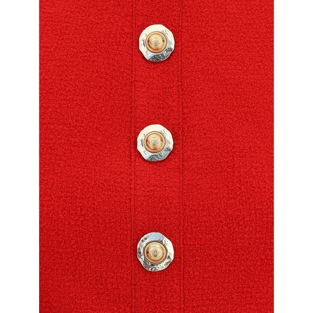 Balmain Multicolor Fleece Wool Top