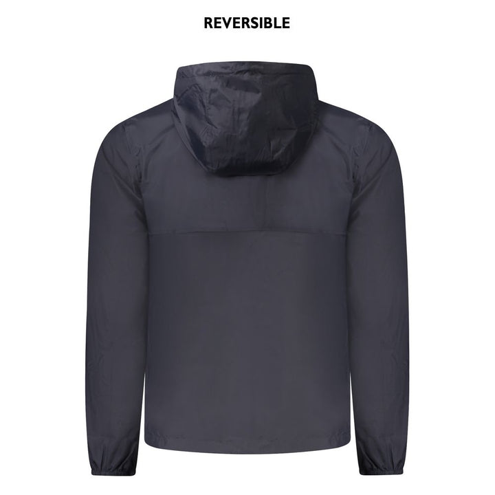 K-WAY Blue Recycled Nylon Men Jacket