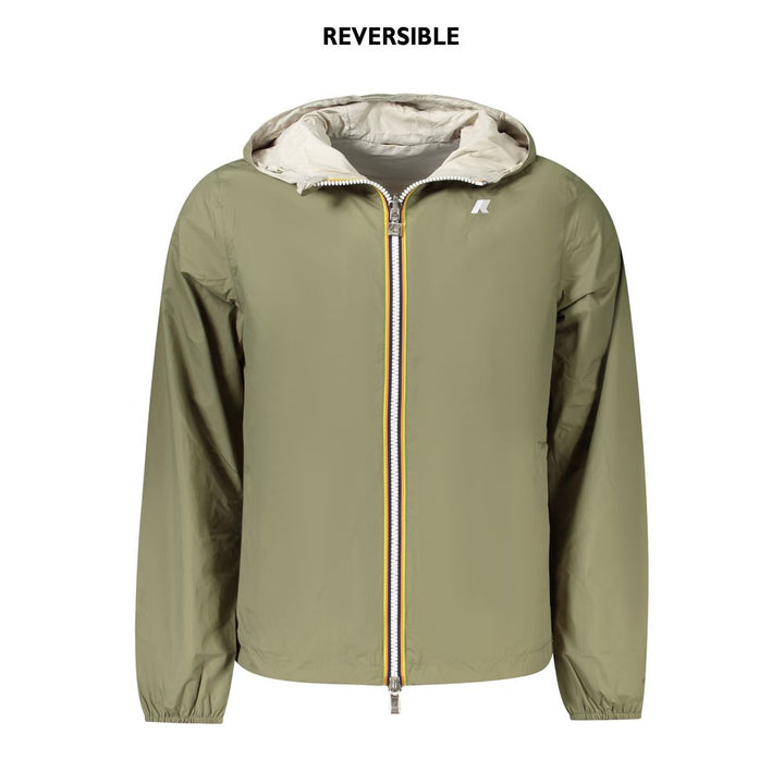 K-WAY Green Recycled Nylon Men Jacket