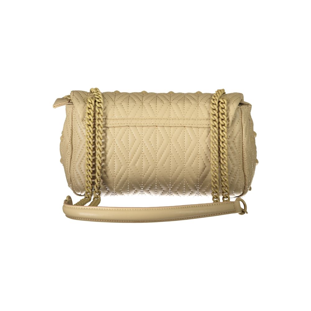 Mario Valentino Beige Polyurethane Women Shoulder Bag