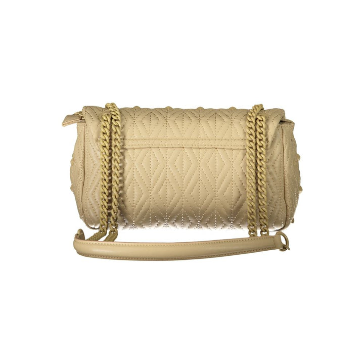 Mario Valentino Beige Polyurethane Women Shoulder Bag
