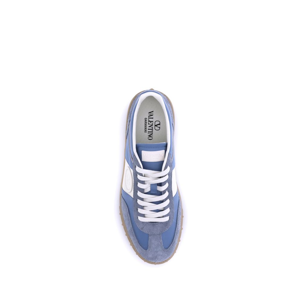 Valentino Garavani Blue Rubber Low Top Sneakers