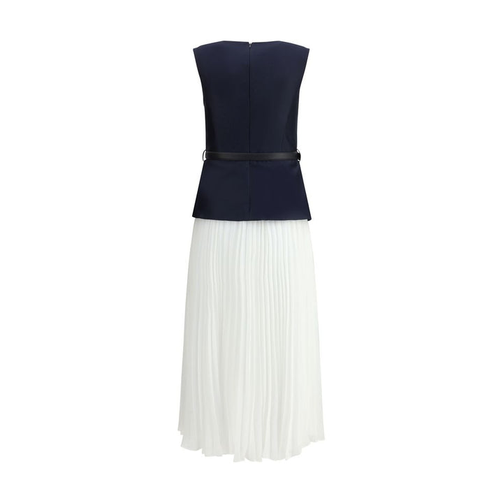 Self-Portrait Pleated midi Dress
