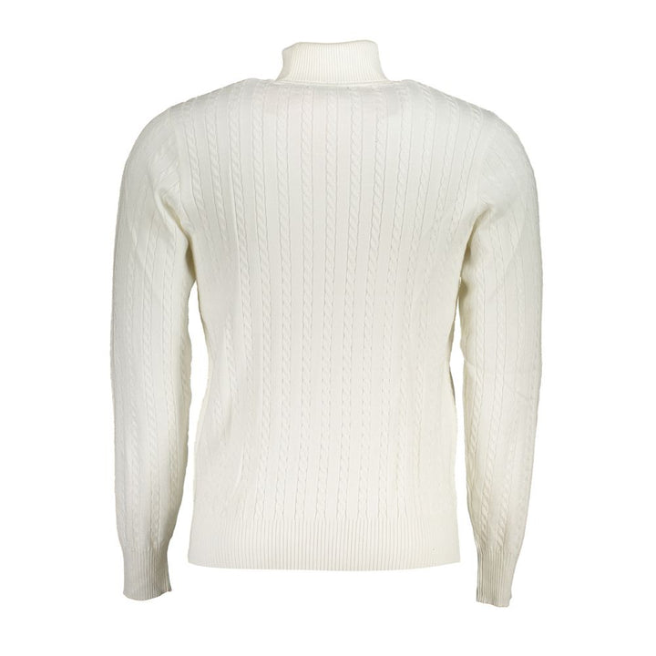 U.S. Grand Polo White Nylon Sweater