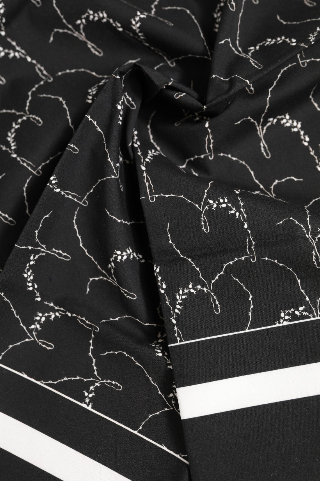Dolce & Gabbana Black White Printed Square Men Foulard Scarf