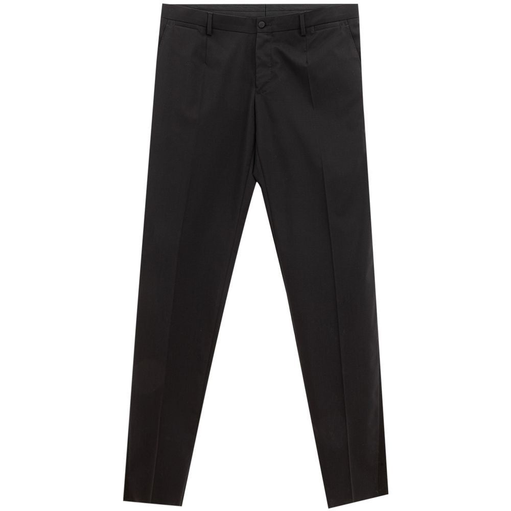 Dolce & Gabbana Black Wool Dress Pants