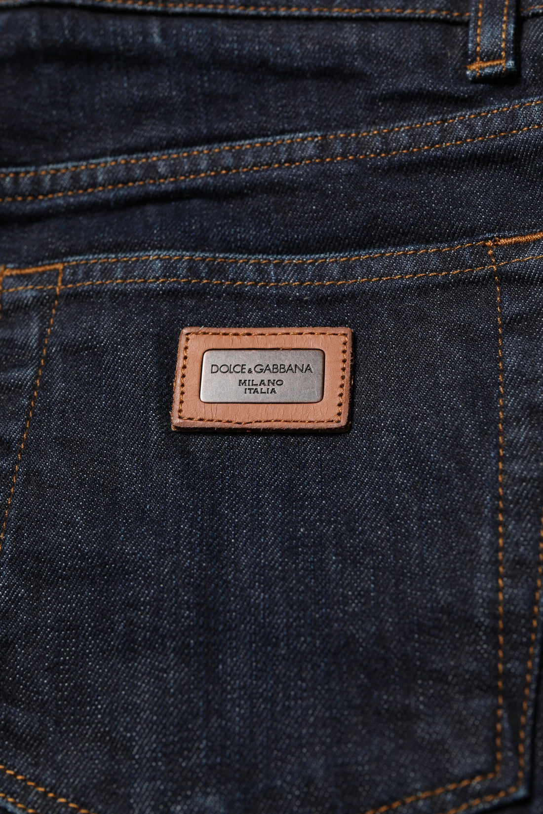 Dolce & Gabbana Black Cotton Skinny Denim Men Jeans