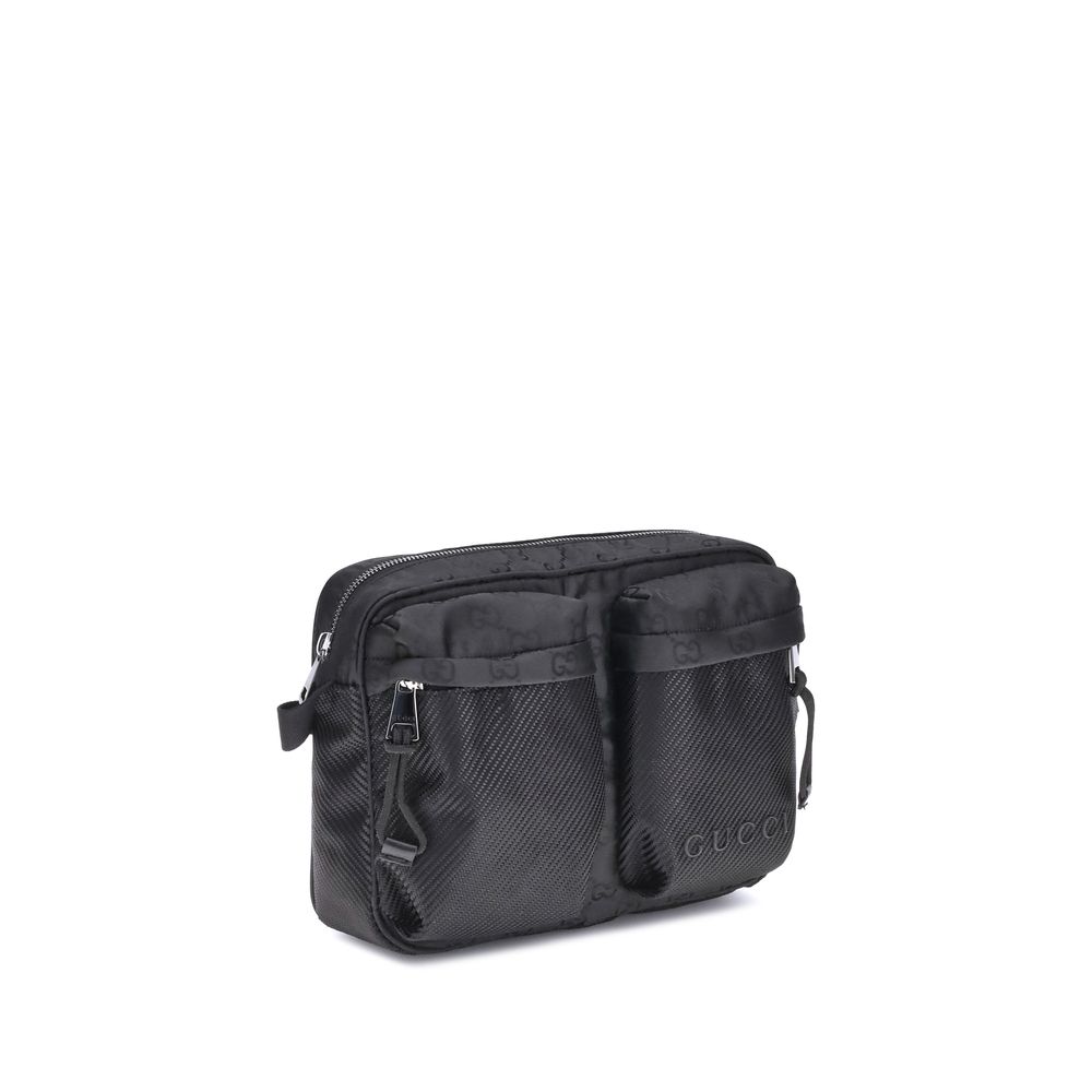 Gucci Black Polyester Shoulder Bag