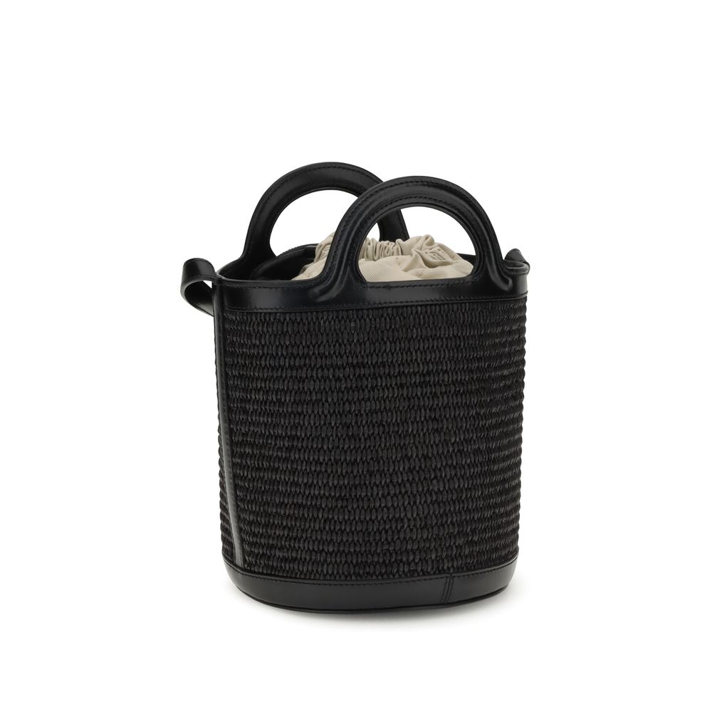 Marni Black Cotton Backet Bag