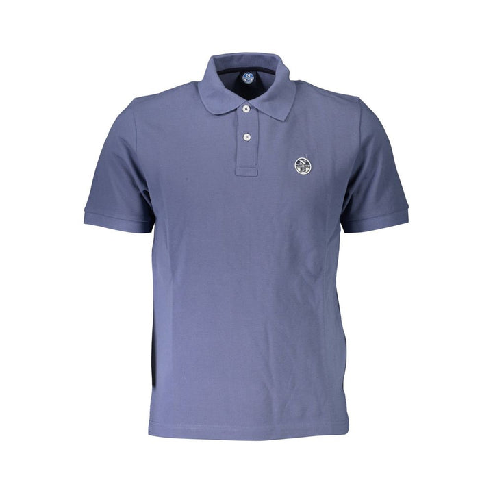 North Sails Blu Cotton Men T-Shirt