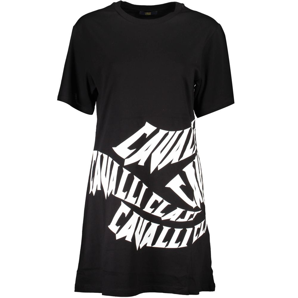 Cavalli Class Black Cotton Women's Dress
