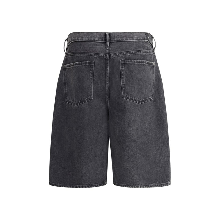 7FOR Denim Caviar Shorts