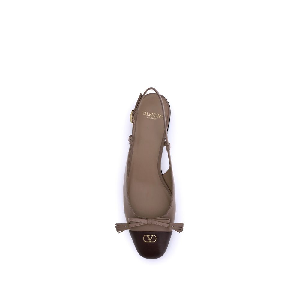 Valentino Garavani Multicolor Goatskin Ballet Flats