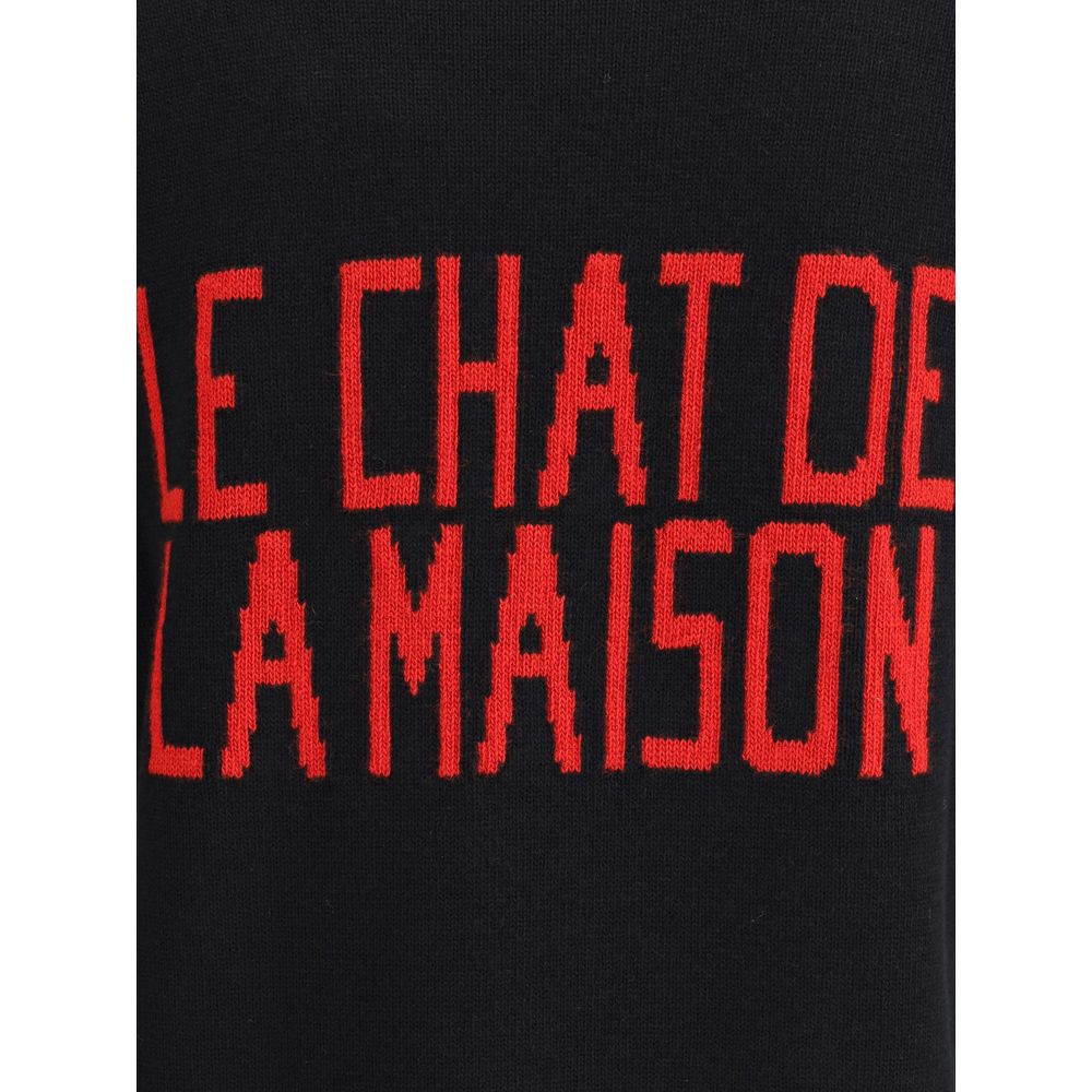 Valentino Black Cotton Sweatshirt