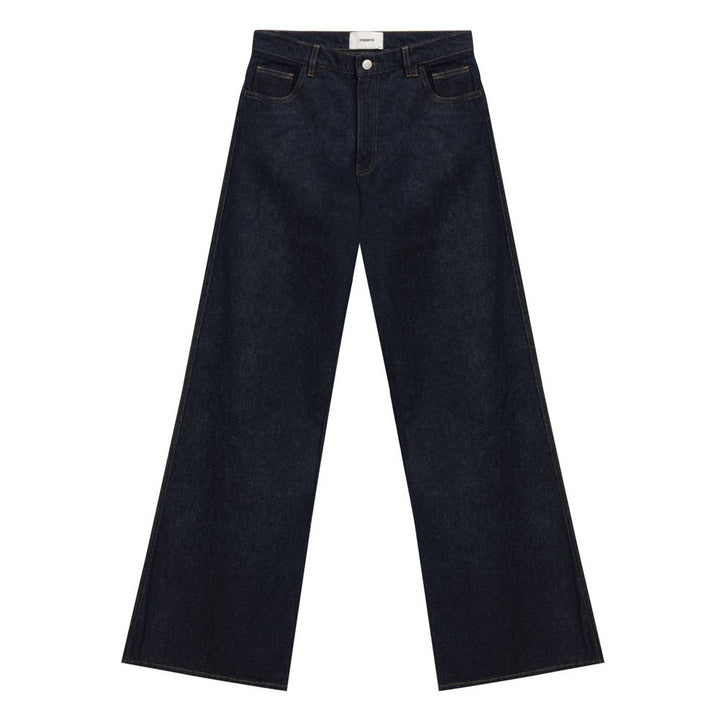 Coperni Blue Cotton High-Waisted Jean