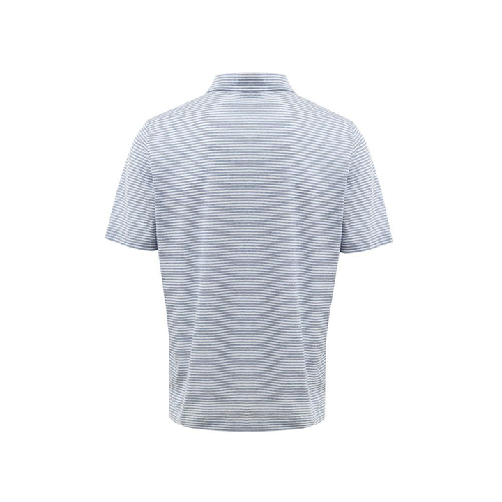 Gran Sasso Blue Cotton Polo Shirt