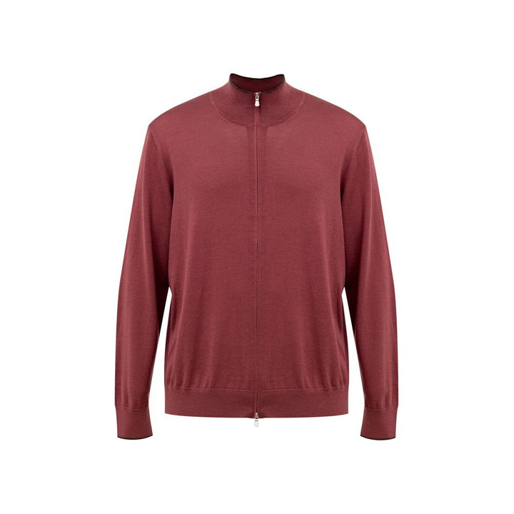 Gran Sasso Red Silk T-Shirt