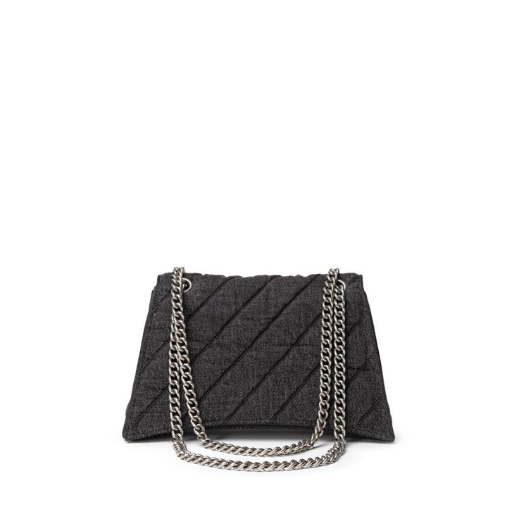 Balenciaga Black Fabric And Leather Shoulder Bag