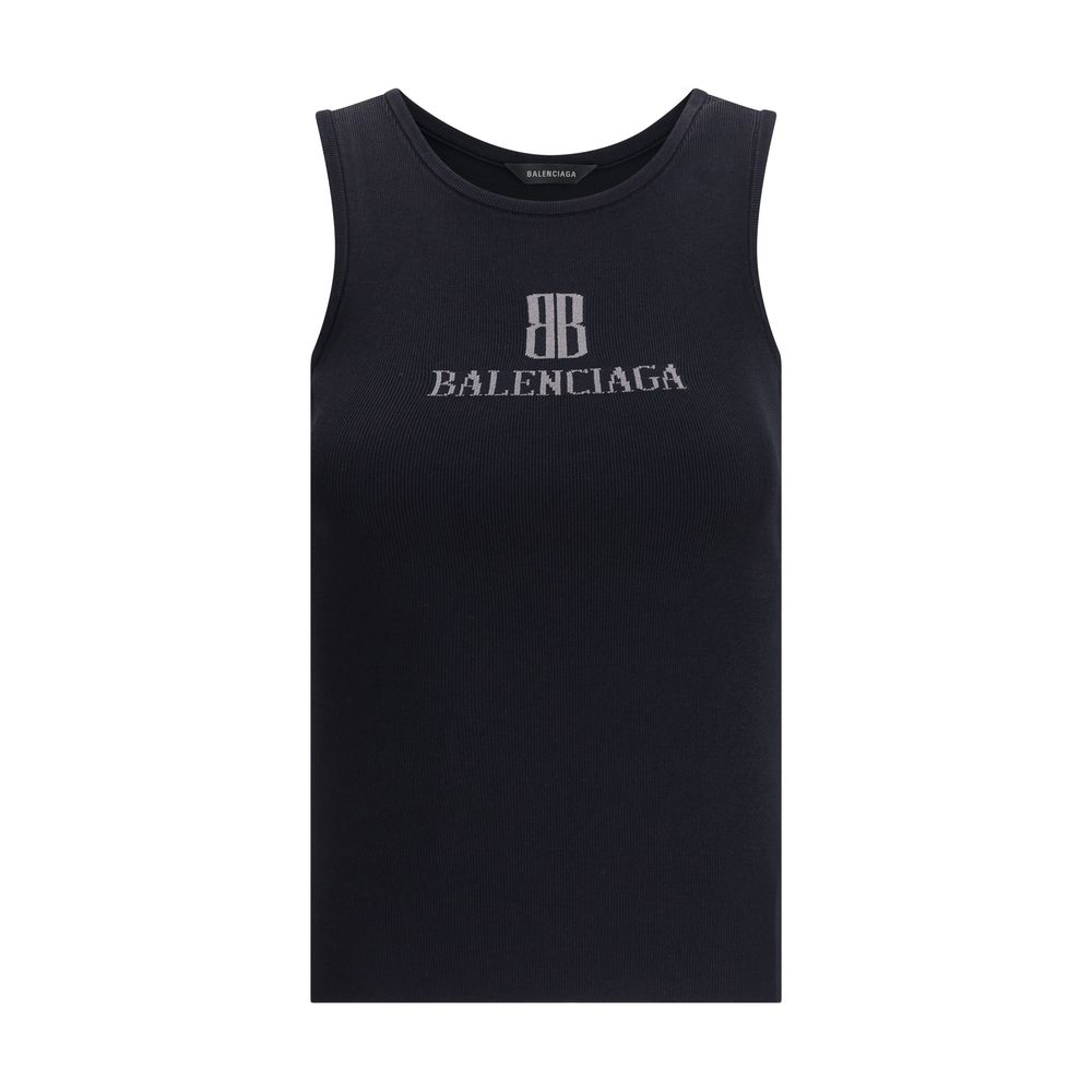 Balenciaga Black Viscose Top