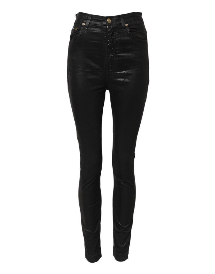 Dolce & Gabbana Black GRACE High Waist Skinny Denim Jeans