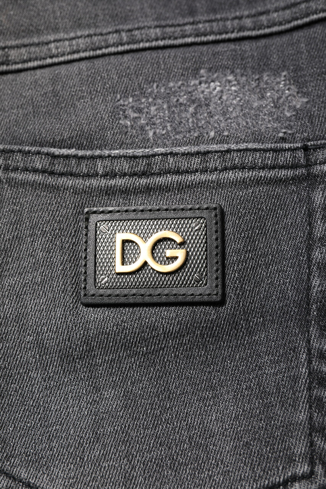 Dolce & Gabbana Dark Gray AUDREY Cotton Skinny Denim Jeans