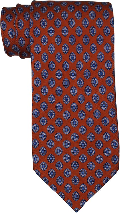 Stefano Ricci Rust Medallion Printed Tie