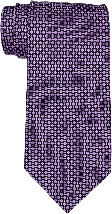 Stefano Ricci Satin Purple Geomtric Tie