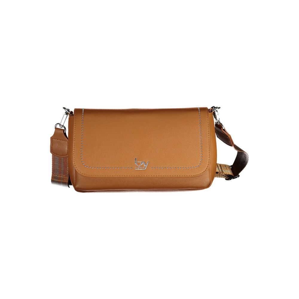 BYBLOS Marrone Polyurethane Women Handbag