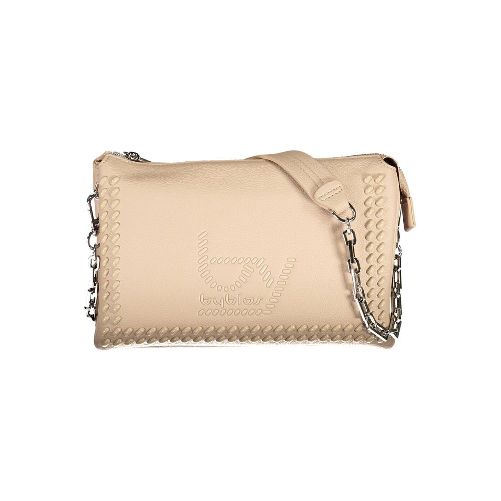 BYBLOS Beige Polyurethane Women Handbag