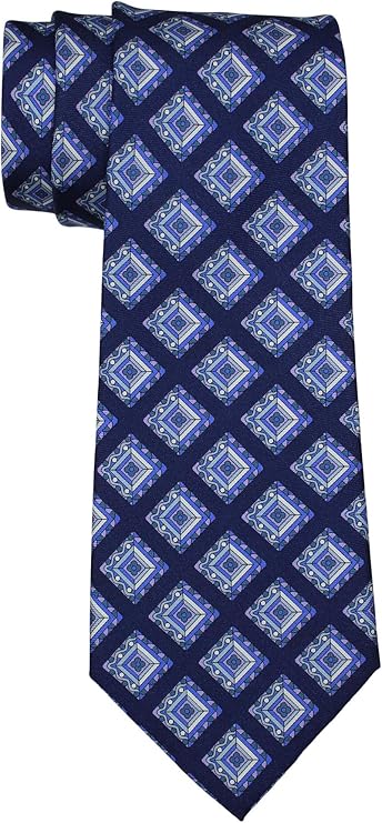 Emilio pucci Navy 3 Dimensional Medallion Tie