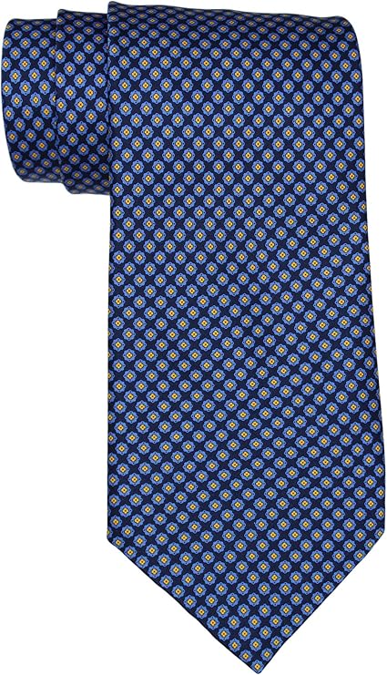 Stefano Ricci Satin Navy Geometric Tie