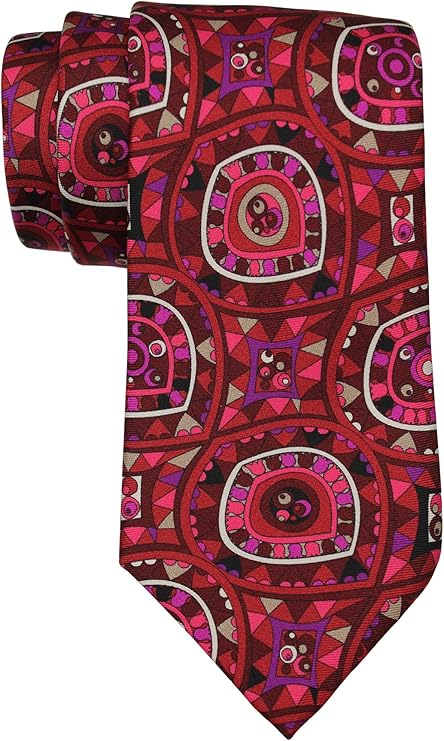 Emilio pucci Multicolor Geometric Artistic Tie