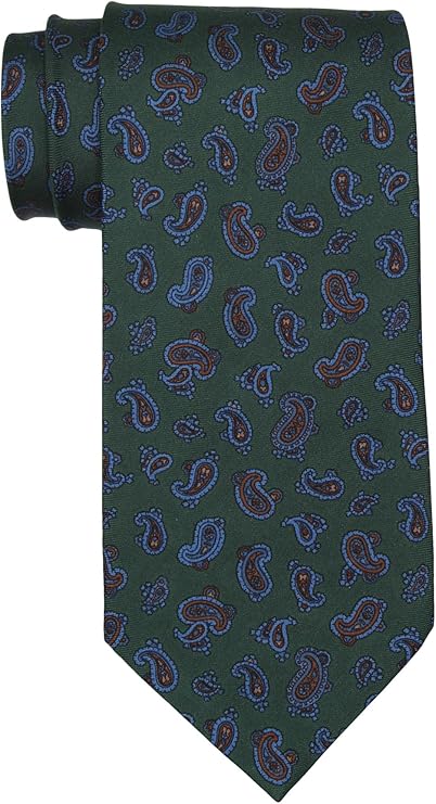 Stefano Ricci Green Paisley Printed Tie
