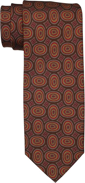 Dolcepunta Ancient Madder Multicolor Geometric Seven Fold Tie