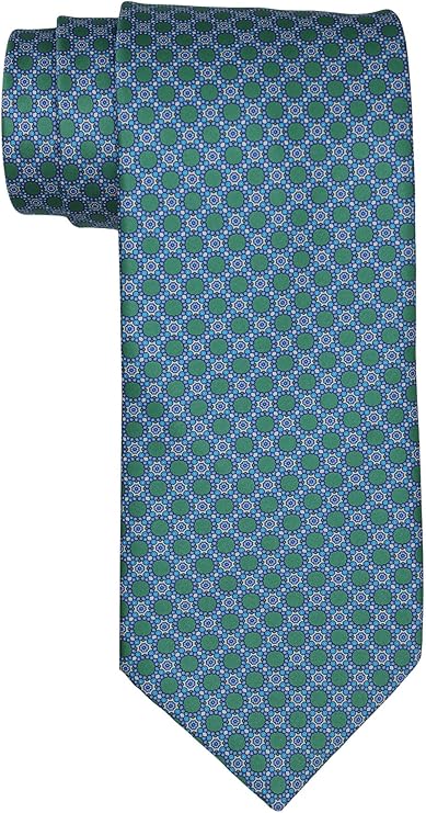 Stefano Ricci Satin Green Geometric Tie
