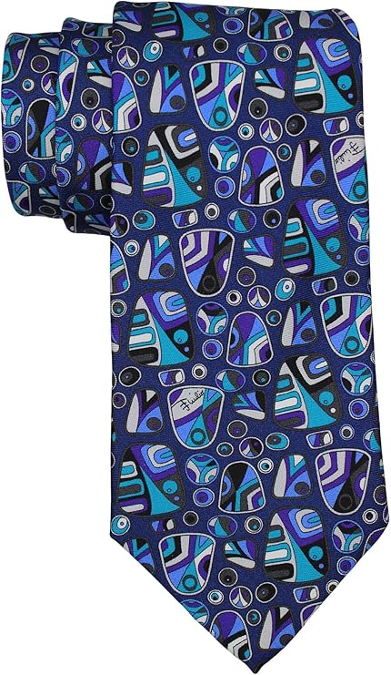 Emilio pucci Multicolor Abstract Artistic Tie