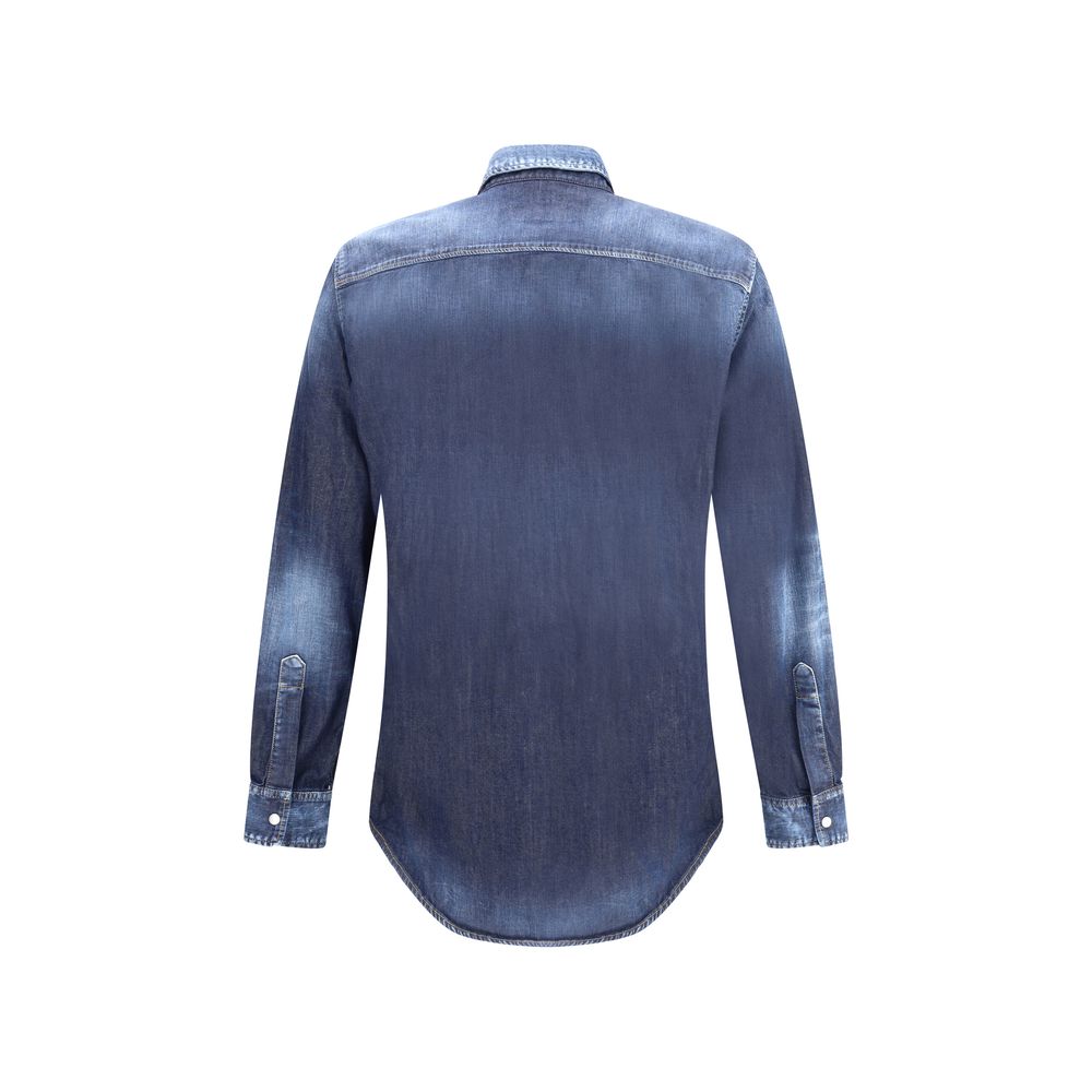 Dsquared² Blue Denim Shirt