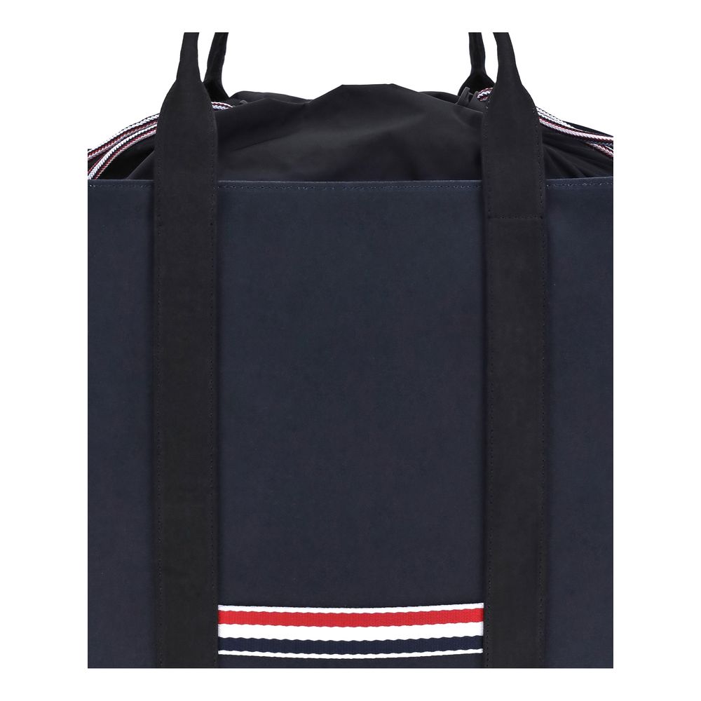 Thom Browne Blue Calf Leather Bos Taurus Handbag