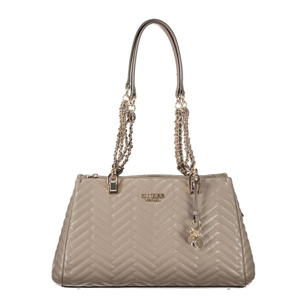 Guess Jeans Marrone Polyurethane Women Handbag