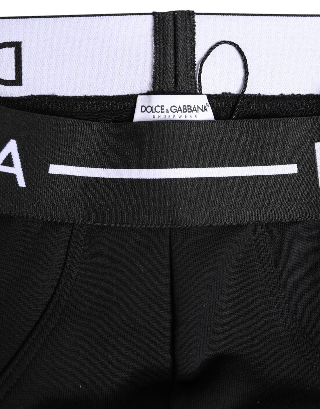 Dolce & Gabbana Black Cotton Stretch Regular Brief Underwear
