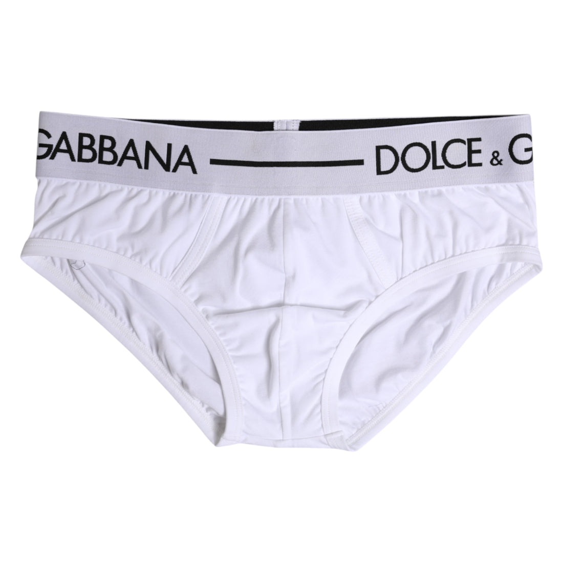 Dolce & Gabbana White Cotton Stretch Regular Brief Underwear