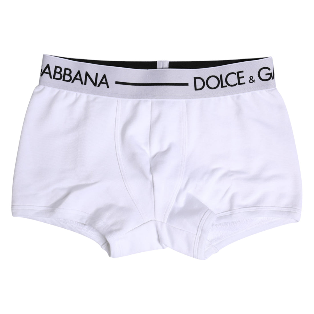 Dolce & Gabbana White Cotton Stretch Regular Boxer Underwear