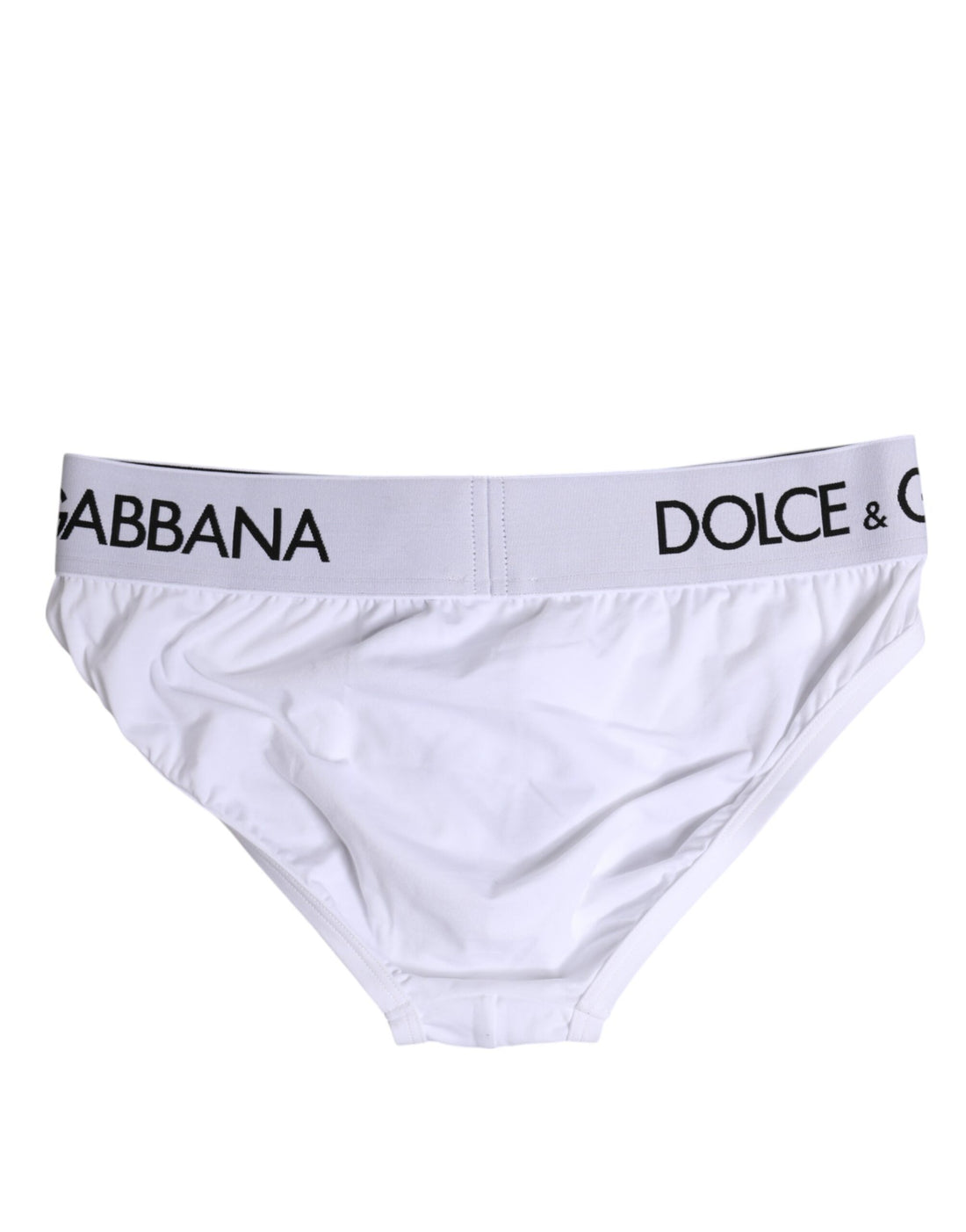 Dolce & Gabbana White Cotton Stretch Regular Brief Underwear