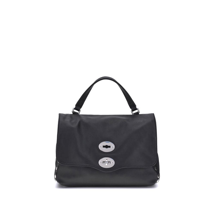 Zanellato Black Calf Leather Bos Taurus Shoulder Bag