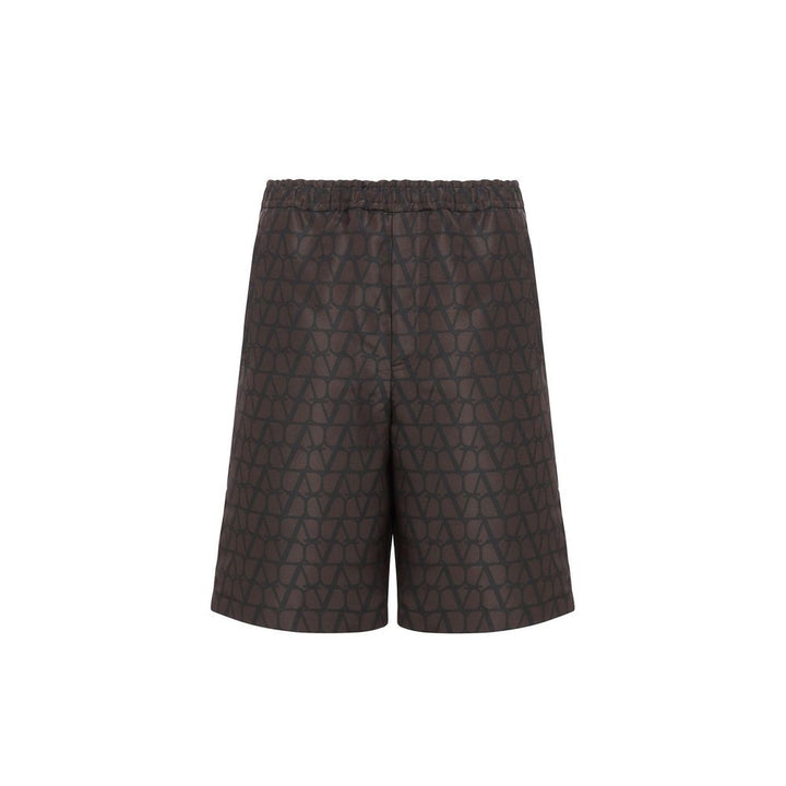 Valentino Logo Silk Shorts