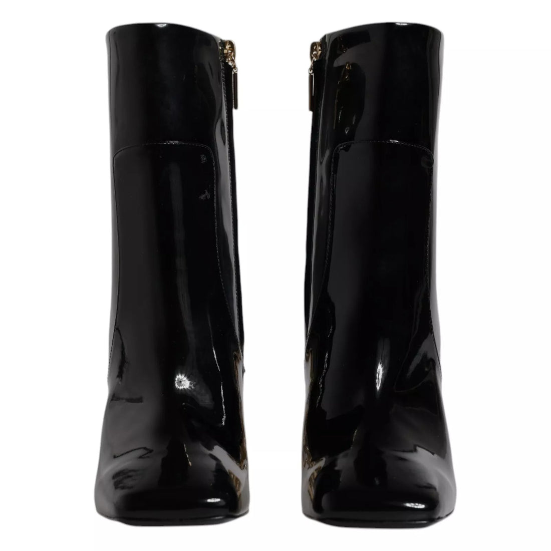 Dolce & Gabbana Black Jackie Leather Mid Calf Boots Shoes